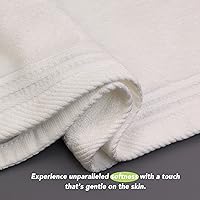 Vista 3 de SERISIMPLE Juego de 4 paños de viscosa de bambú de alta calidad, 13 x 13 pulgadas, suaves y absorbentes, duraderos y cómodos, adecuados para cuerpo