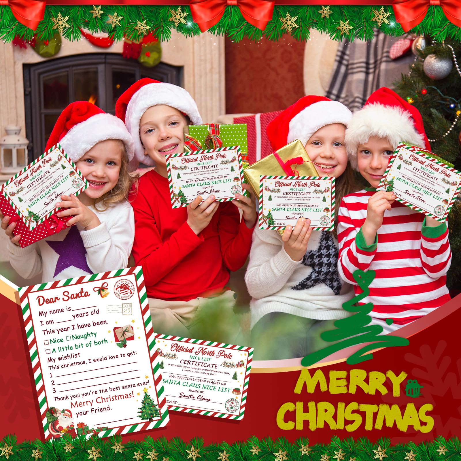クリスマス WRITING  SANTA Amazon.com : Letter to Santa Christmas Wish List Writing Kit