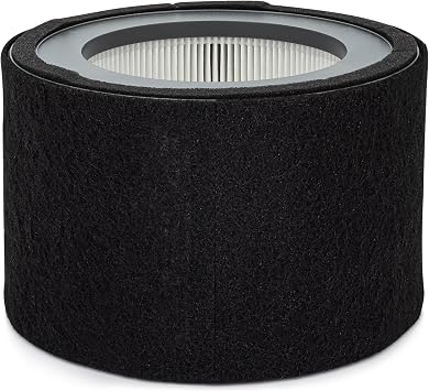 Crane Genuine Air Purifier Replacement Filter For Model EE-5068, HS-1946 HEPA Air Filter Replacement, Pack Of 1, 3-Stage Filtration For Better Indoor Air Quality