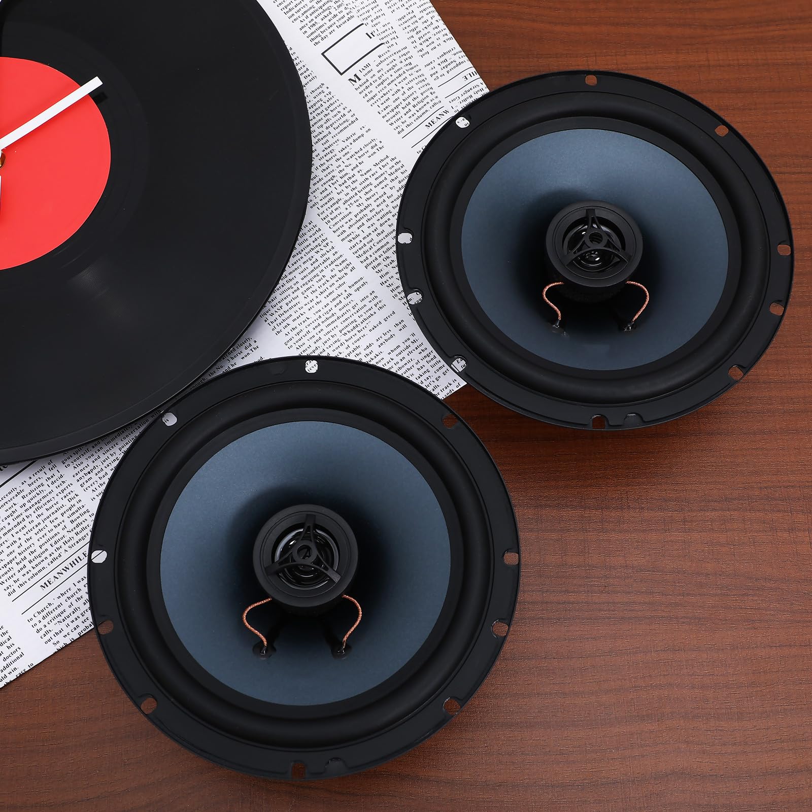 Altavoces Coaxiales para Coche 6,5 Pulgadas 2 Unidades Modelo 600, Altavoz de Audio para Puerta Delantera Alta Potencia para Sistema de Sonido Automotor Potente y Claro