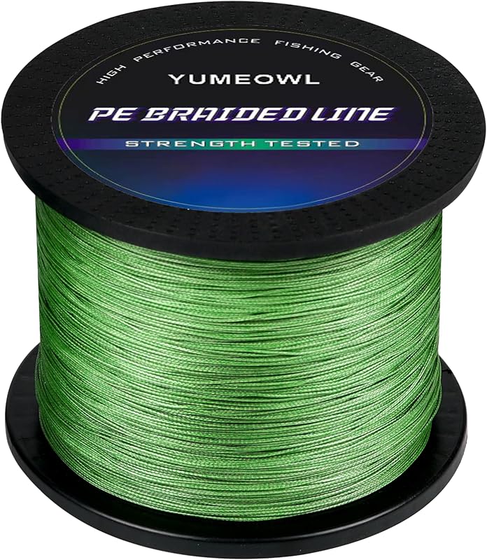 Thinner Braided Fishing Line, Ultra-Strong Abrasion Resistant Zero Stretch Braided Line, 4&8 Strand