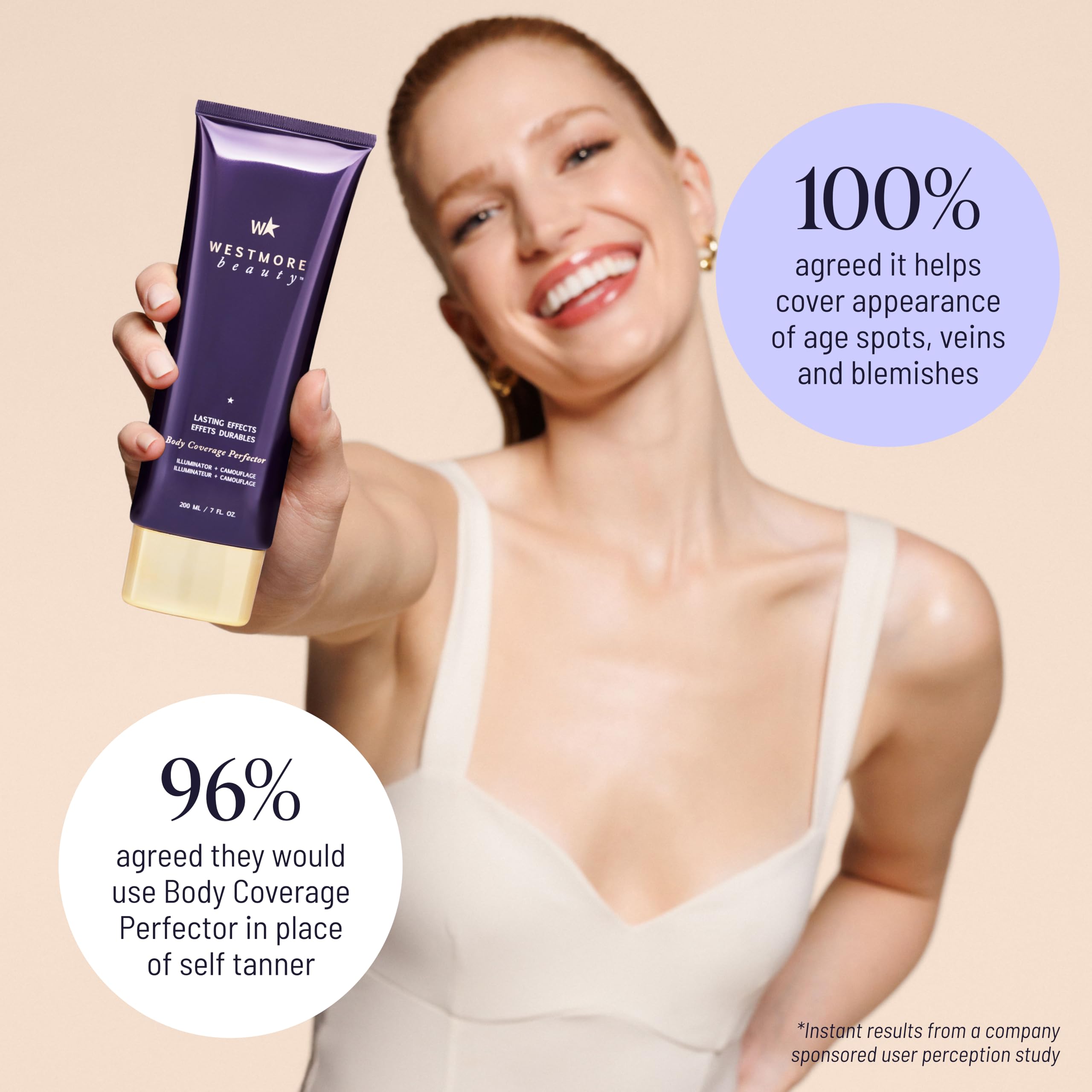Body Coverage Perfector – natürliche Strahlung, 200 g | Wasserdichtes Bein & Körper Make-up, Bronzer für Frauen, Tattoo Cover Up Make-up, Tattoo Concealer