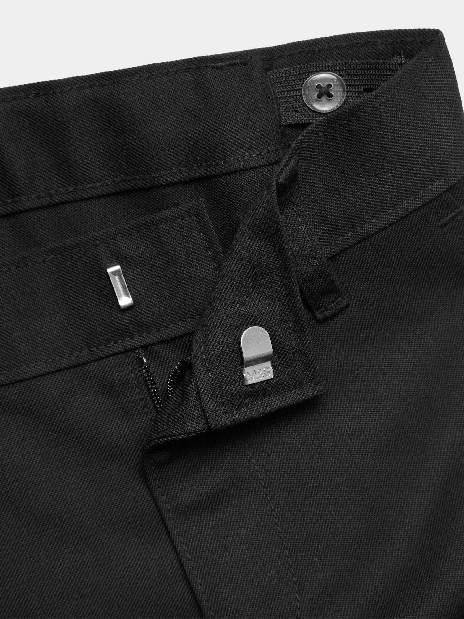Marks & Spencer Pantalones Escolares de Largo Normal para Niño Pack de 2, Ajuste Normal