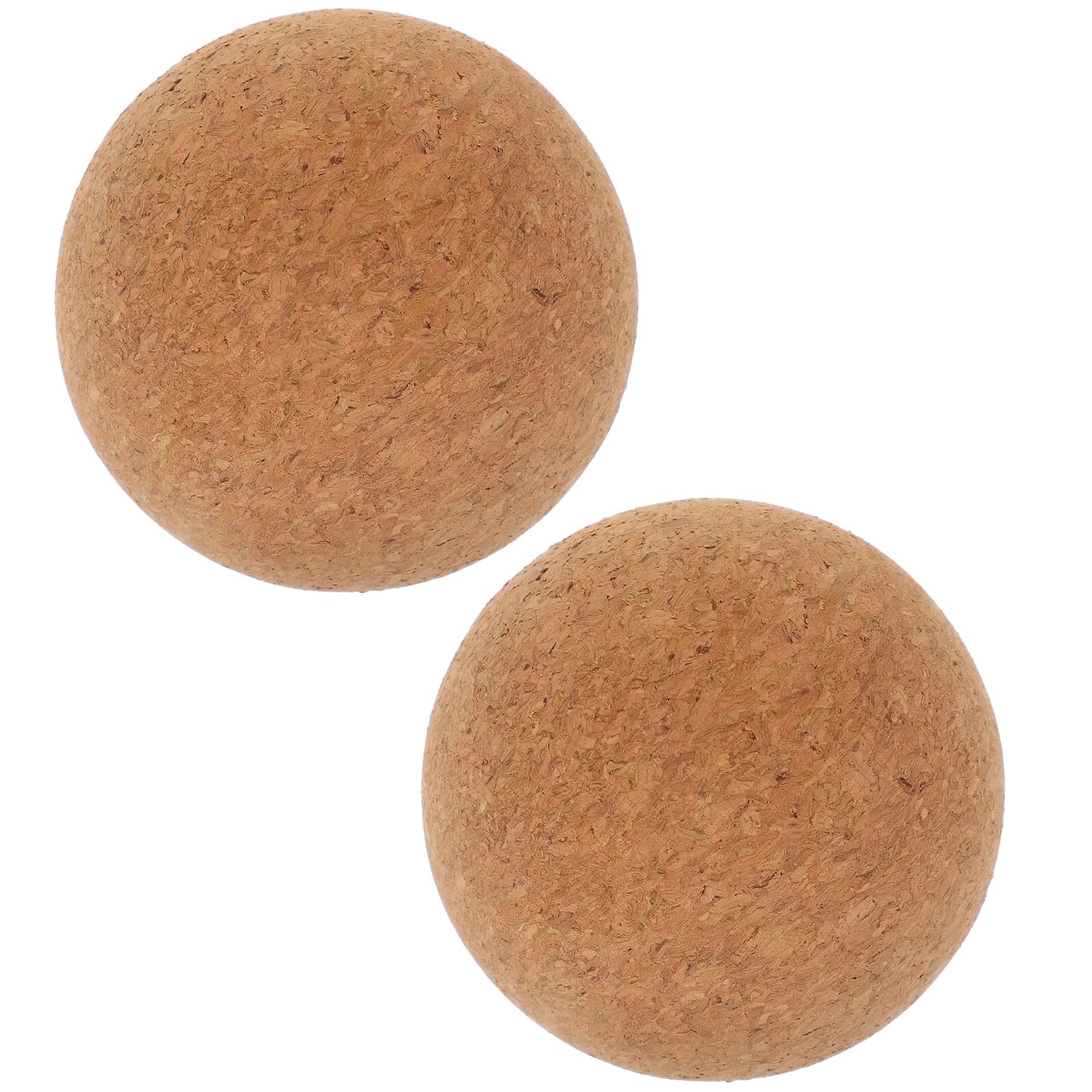 NOLITOY Bola de Masaje de Corcho 2 Piezas 100mm Alta Densidad Bola Rodante Liberación para Cuello Espalda Pies Relax Muscular Fitness Pilates Bienestar