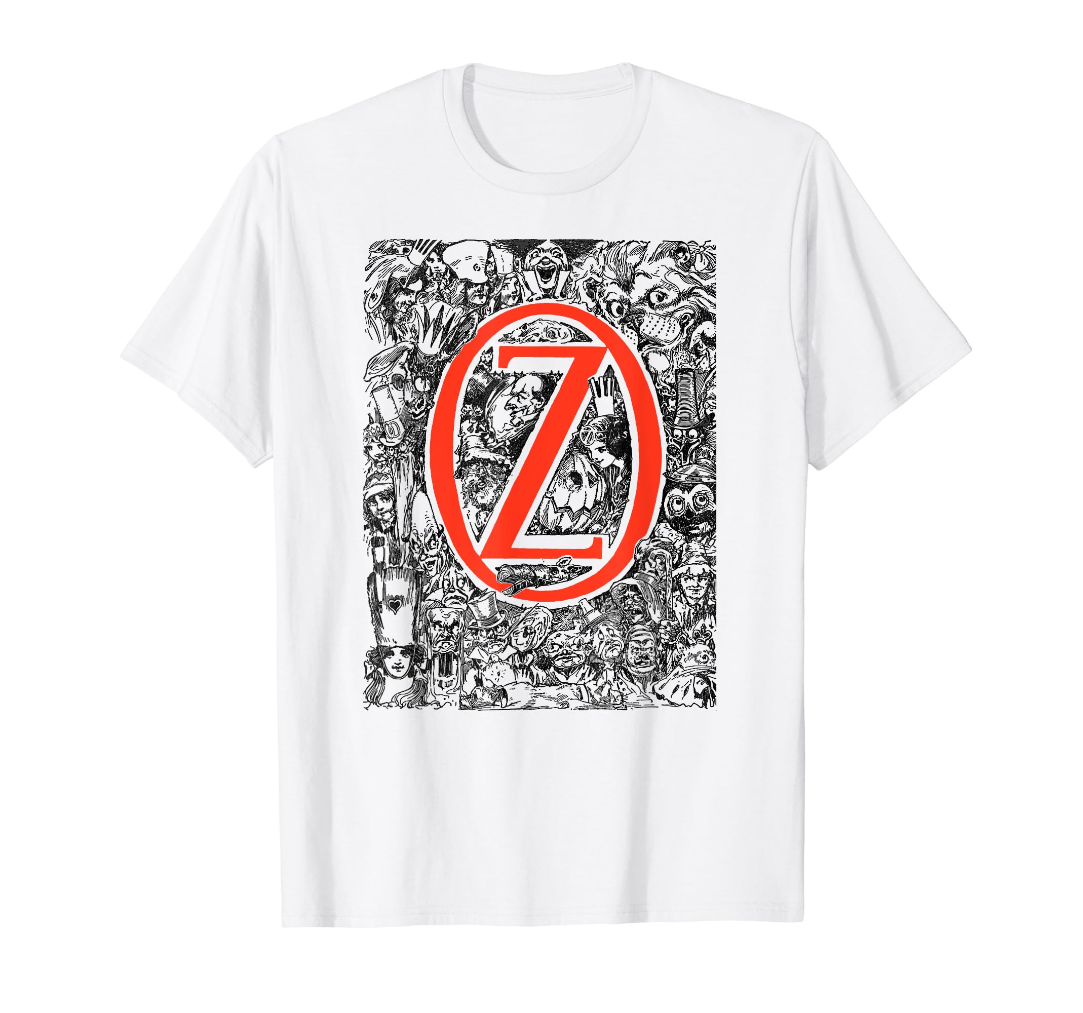OZ Character Montage-Oz Wizard, Lion, Ozma, Jack Pumpkinhead T-Shirt