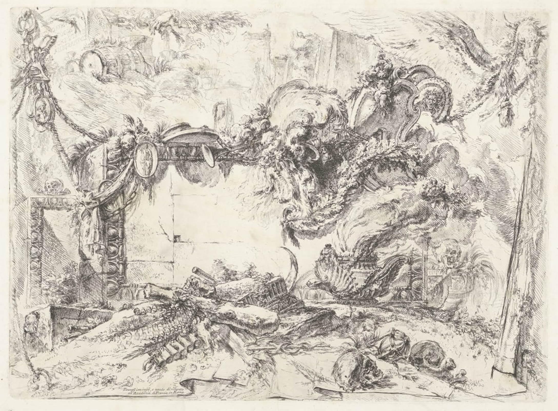 ARTXLXXBN Famous Painting Canvas Artwork Graffiti Print Famous Artist by Battista Piranesi Portrait Canvas Image for Home Decor 60x90cm