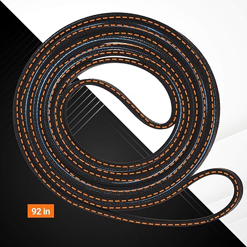 Miniatura 3 de BlueStars 341241 691366 Kit de correa y polea de tambor para secadora - Compatible con secadores Kenmore Whirlpool - Reemplaza 8066065 AP2946843