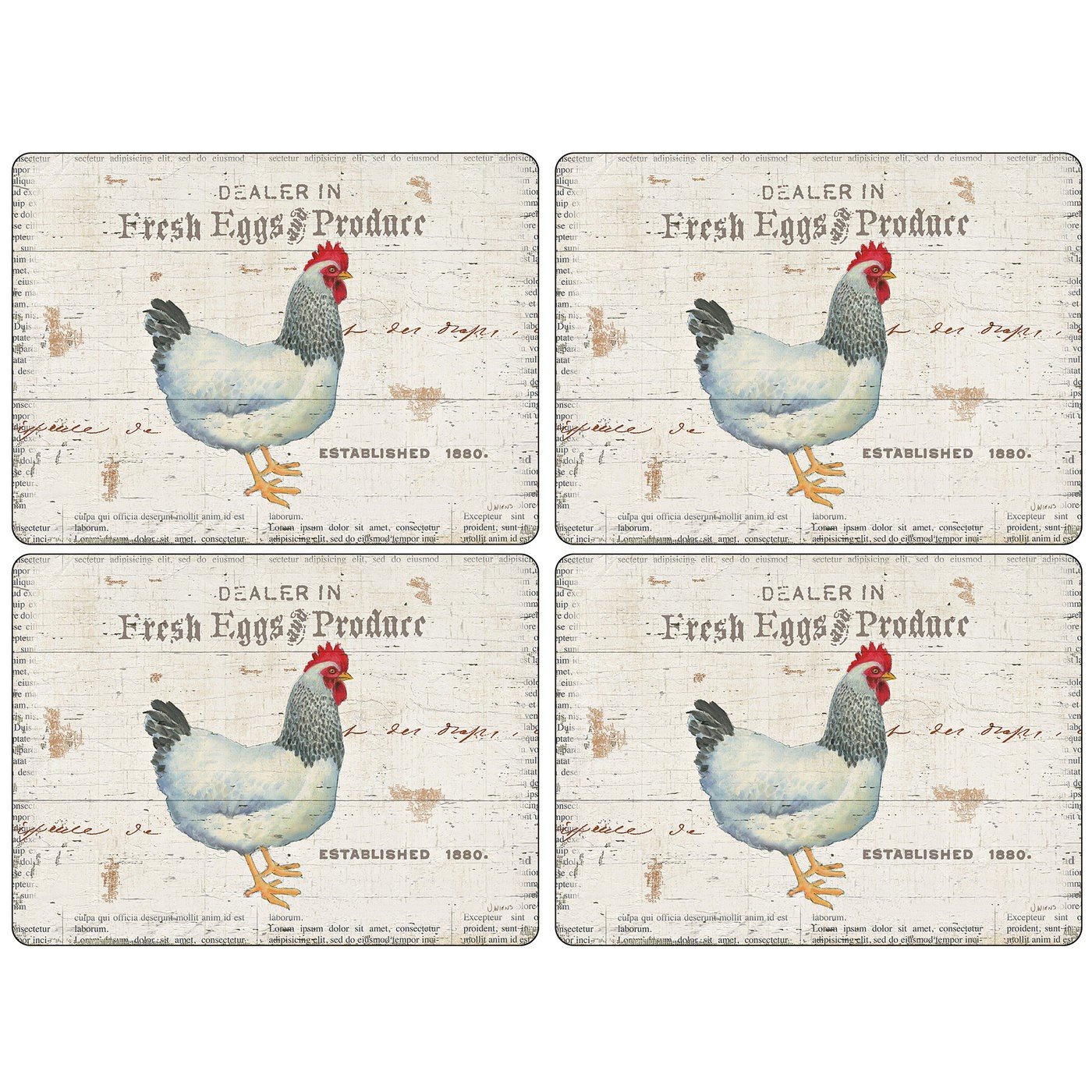 On The Farm Placemats - Set of 4 (Large) by Pimpernel
