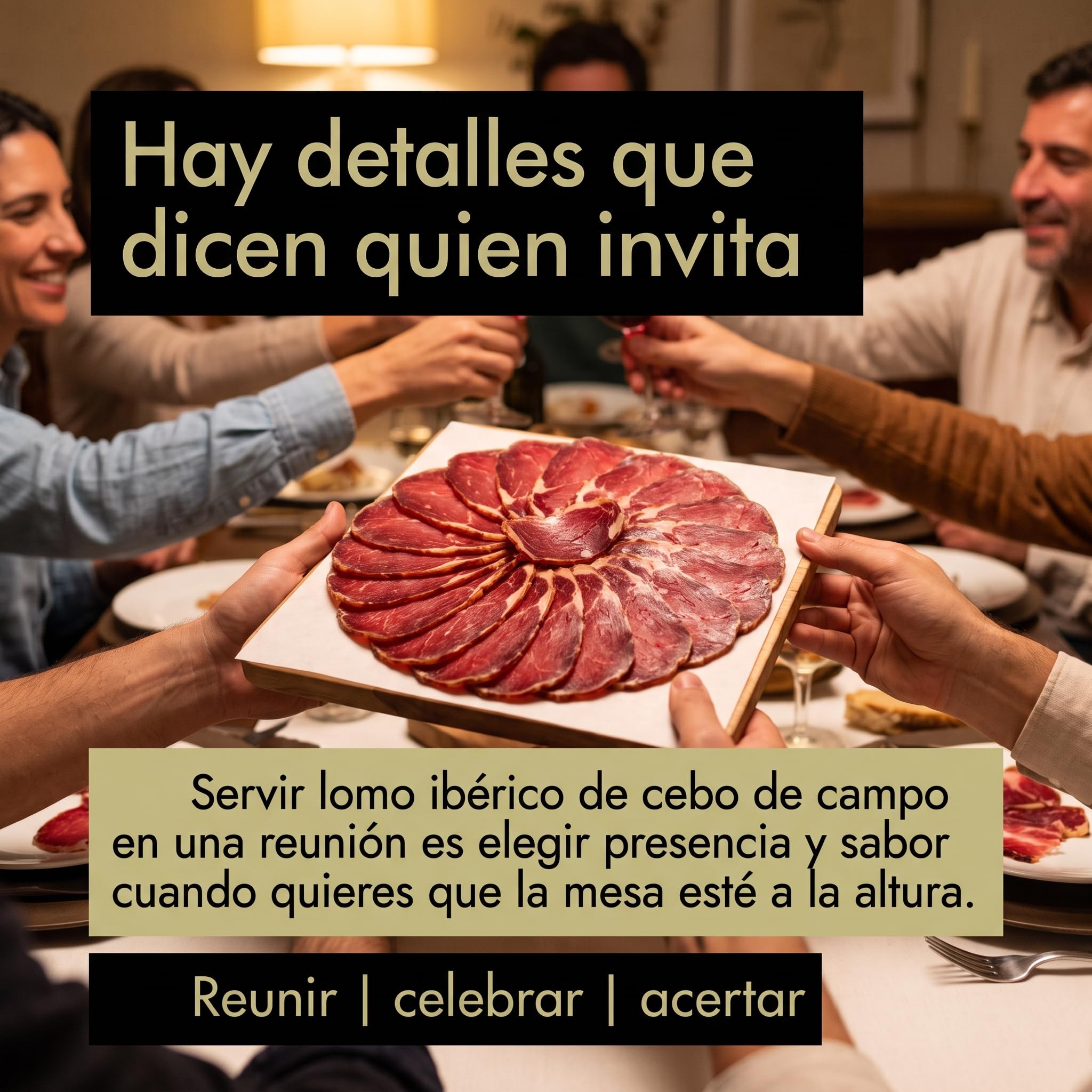 Lomo Embuchado Iberico Cebo de Campo 75% Raza Iberica Pieza Entera 700 g | Caña curada al vacio, curacion lenta; corta fina para tabla, aperitivo o bocadillo. Sin gluten ni lactosa. Cesta y regalo