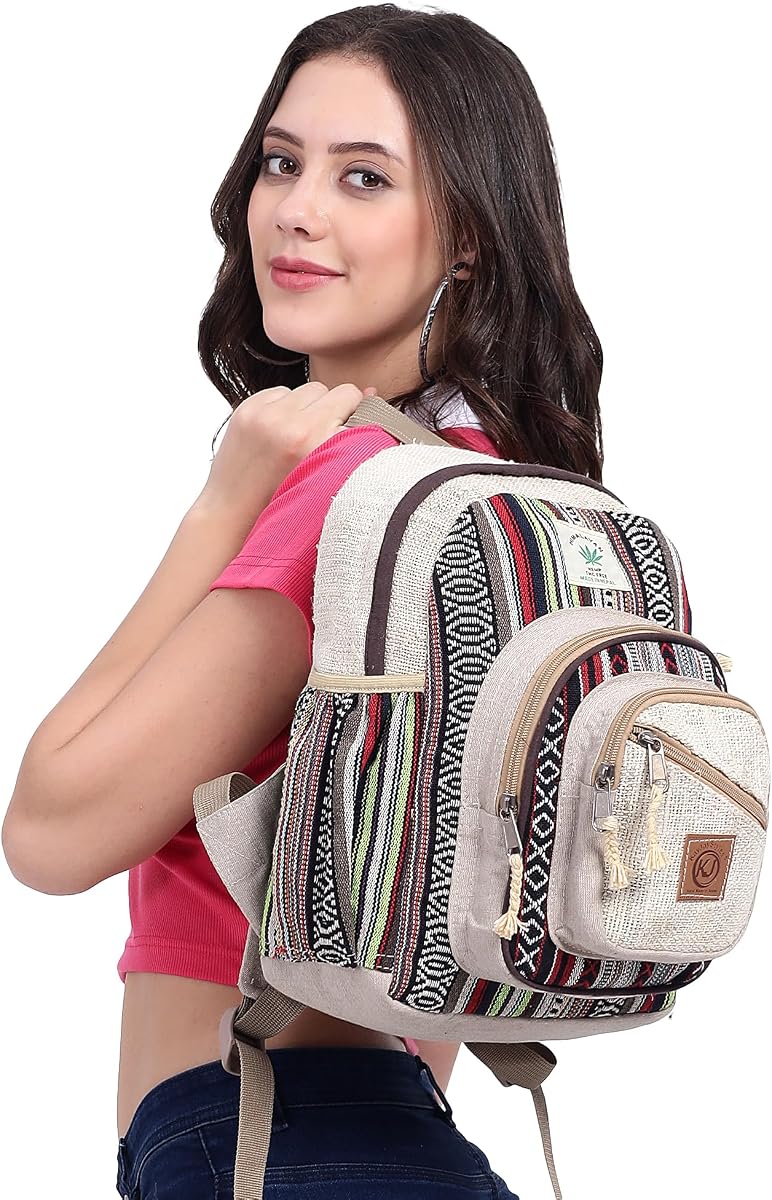 The Wanderlust Hemp Daypack view 2