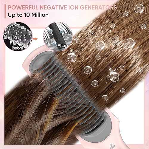 Miniatura 4 de Cepillo alisador de pelo alisador de pelo ActComb con peine ajustable peine alisador de pelo mejorado de iones negativos para peinar el cabello