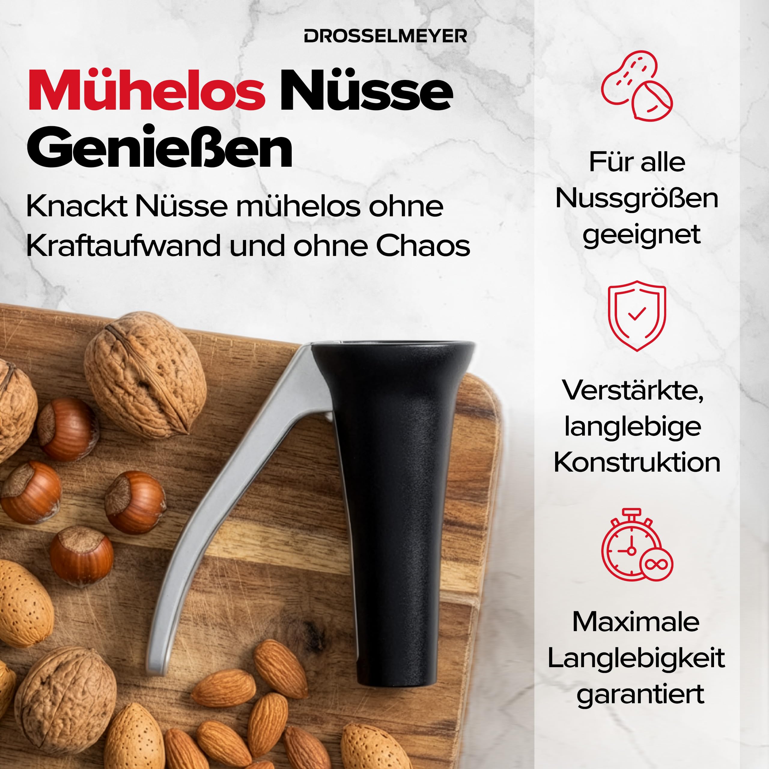 Drosselmeyer Design Nussknacker (Schwarz)