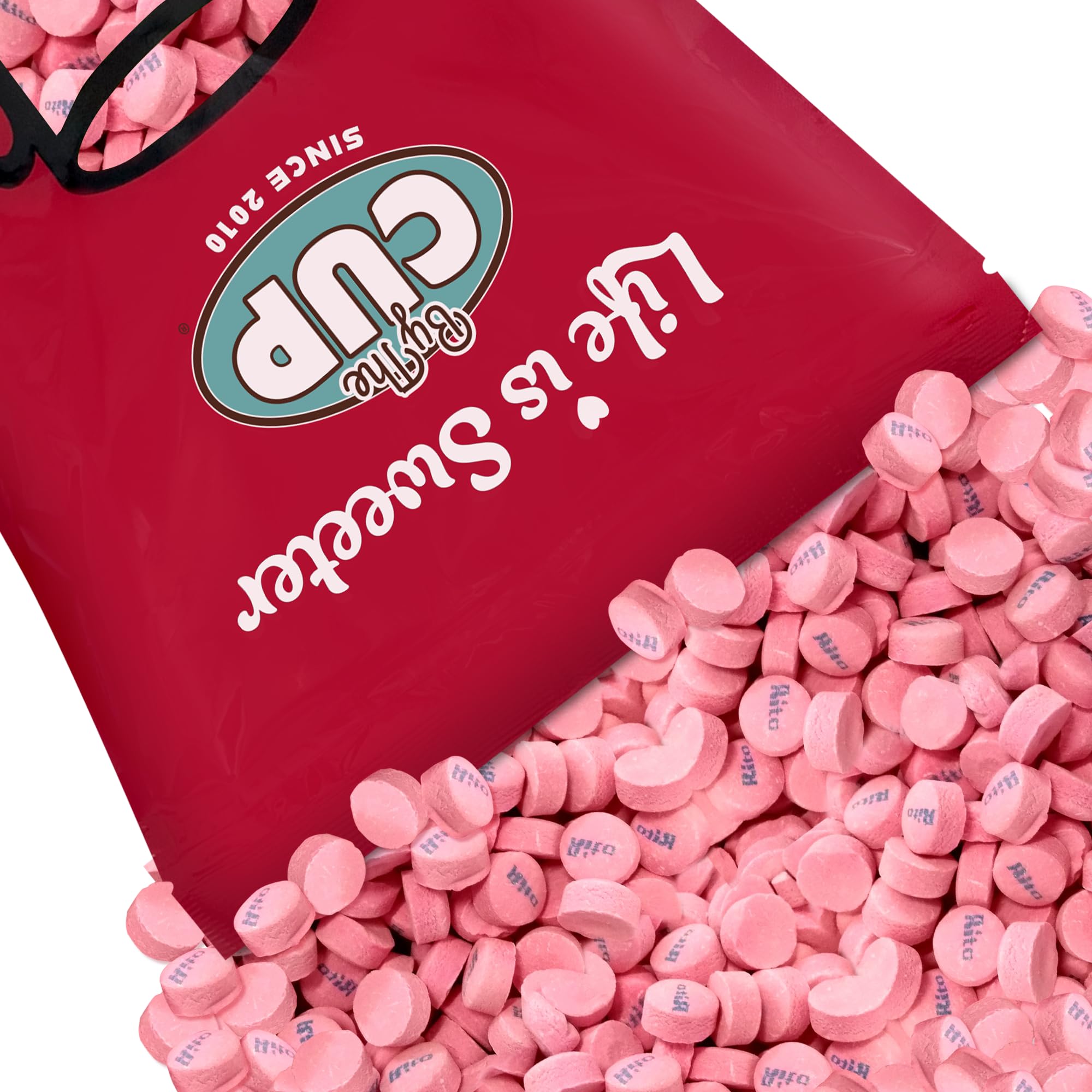 By The Cup By The Cup Pink Wintergreen Canada Mints, 5.25 lb Bulk Bag