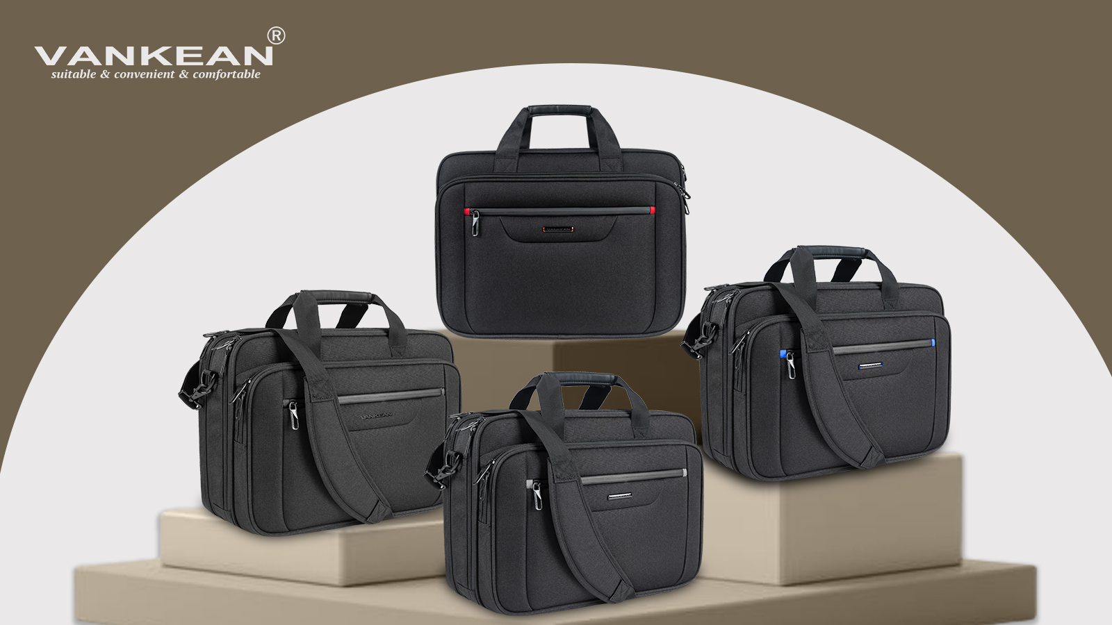 Amazon.com: VANKEAN Laptop Briefcase Premium Laptop Case Fits Up
