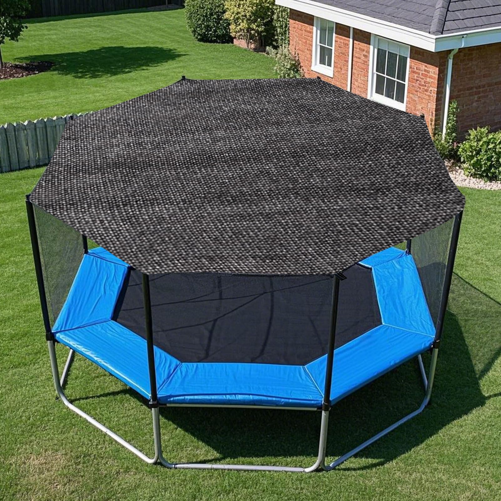 FUFRE Bâche de protection solaire pour trampoline - Diamètre : 183, 244, 305, 366 cm - Pour 6/8 barres - Résistant aux UV - Accessoire de trampoline