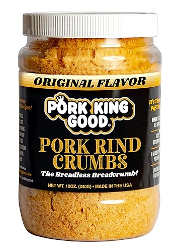 Pork King Good Low Carb Keto Dieta de cerdo rallado de carne de cerdo, perfecto para dietas cetogénicas, paleos, sin gluten, sin azúcar y bariátrica