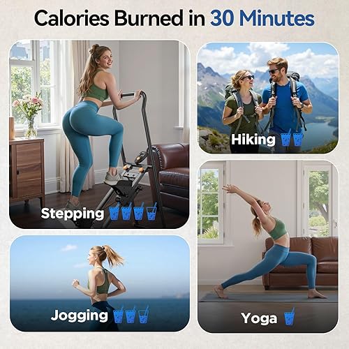 Miniatura 3 de Niceday Steppers for Exercise at Home, Stair Stepper with Handlebar, Stair Climber, Stair Master with 300LBS Loading Capacity