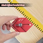 Woodworking Measuring Ruler Trim Carpentry Tools Finishing Work Multi-Tool for Measuring and Marking Short Offsets,CNC-Machined Marking Ruler