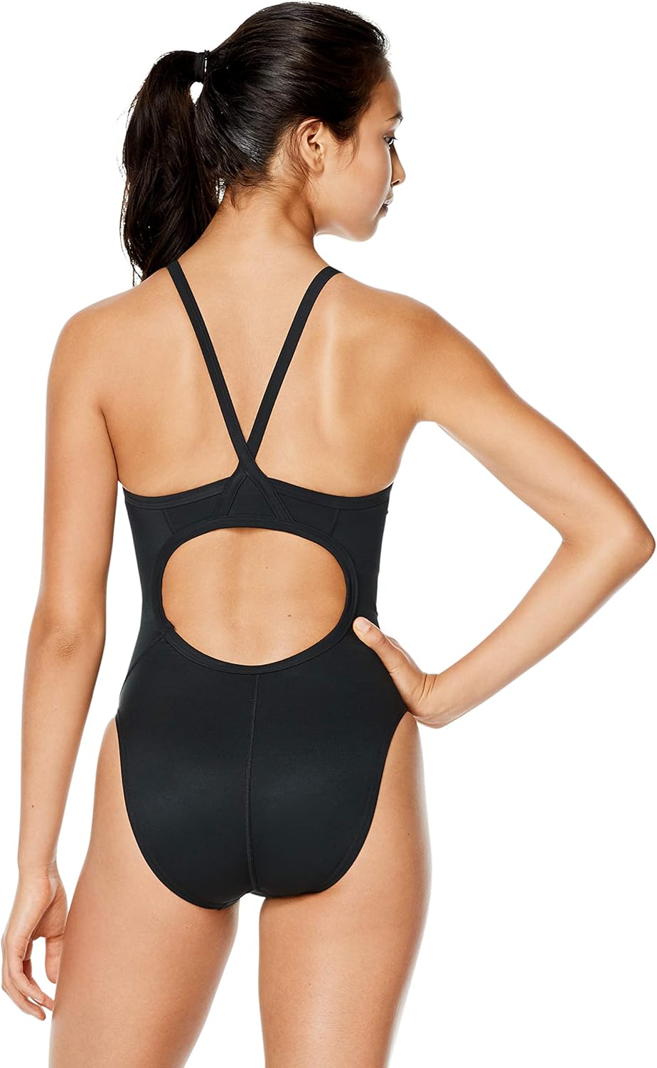 Speedo Woemns Swimsuit One Piece Endurance+ Flyback Printed Adult Team Colors
