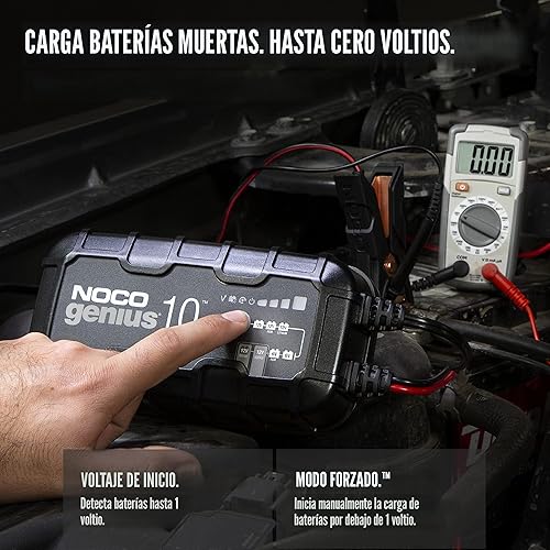 Miniatura 3 de NOCO GENIUS10: Cargador de batería inteligente 10A 6V/12V - Mantenedor automático, cargador de goteo y desulfatador con protección contra sobrecarga