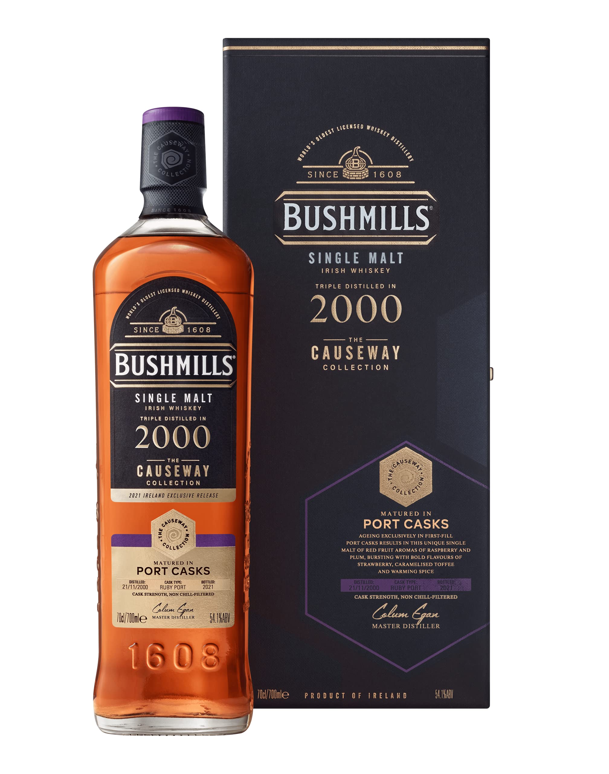 Bushmills 2000 Ruby Port Cask The Causeway Collection Limited Edition 70Cl