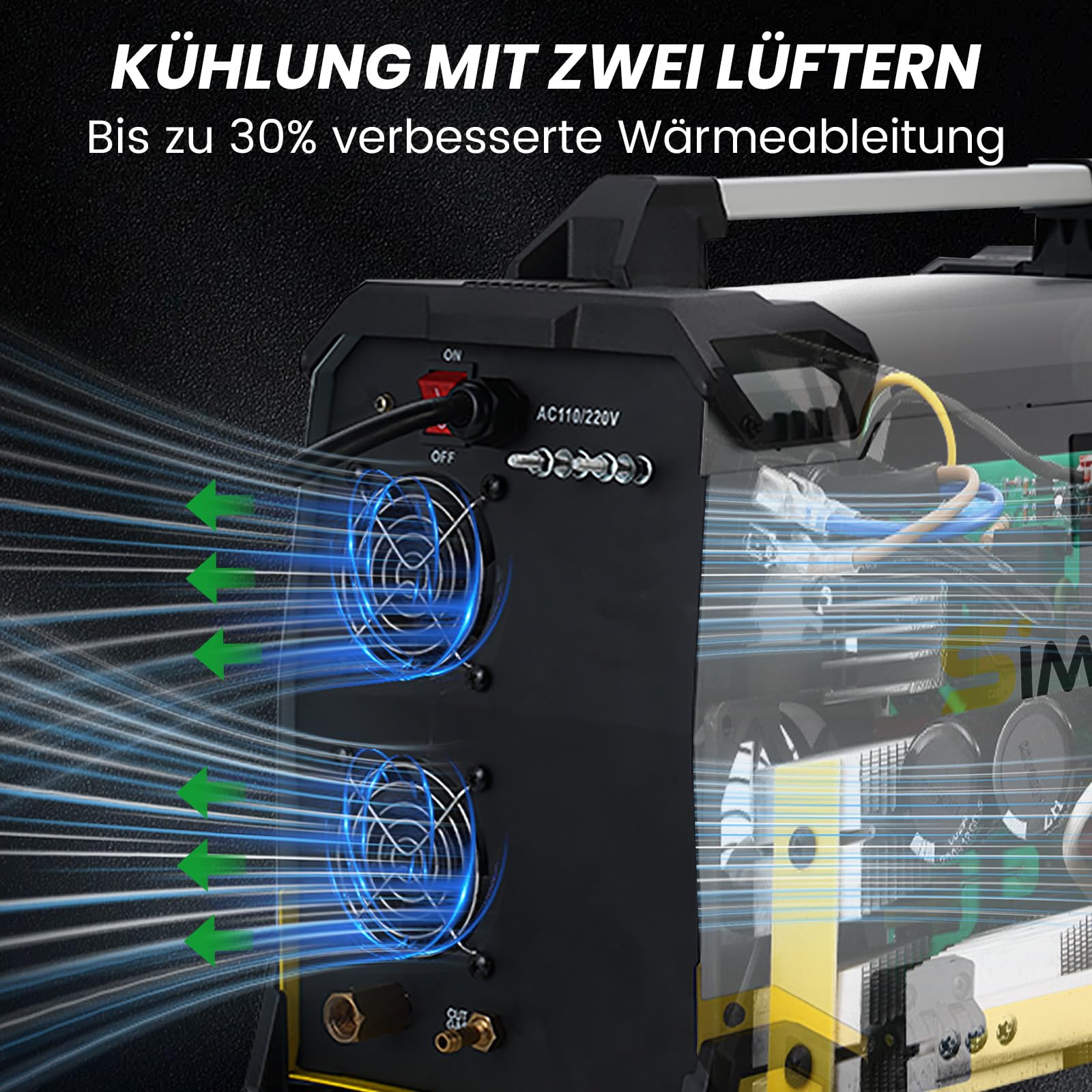MAG Aluminium Schweißgerät 10 in 1 200A Impuls MIG//MAG/HF WIG/MMA/Spool Gun/Pilot ARC Plasmaschneider SSIMDER MAG Schweißgerät SD4050Pro Elektroden Schweißgerät für Farm Repair Home DIY Autoreparatur