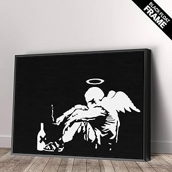 Banksy バンクシー 「Fallen Angel」シリアル サイン 書類付き Banksy バンクシー 「Fallen Angel」シリアル サイン 書類付き