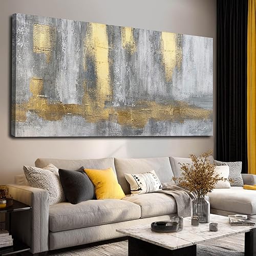 Miniatura 16 de XIANSHOU Arte de pared rosa y dorado con textura de flores para dormitorio, sala de estar, oficina, habitación de niñas, decoración de pared, 29 x