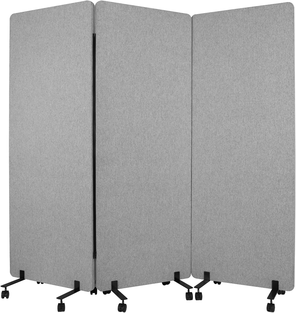 Generic 3 Panel Freestanding Partition Room Dividers Soundproof Privacy Panels Folding Portable Partition Screens for Offices Balcony Bedroom Outdoor Garden