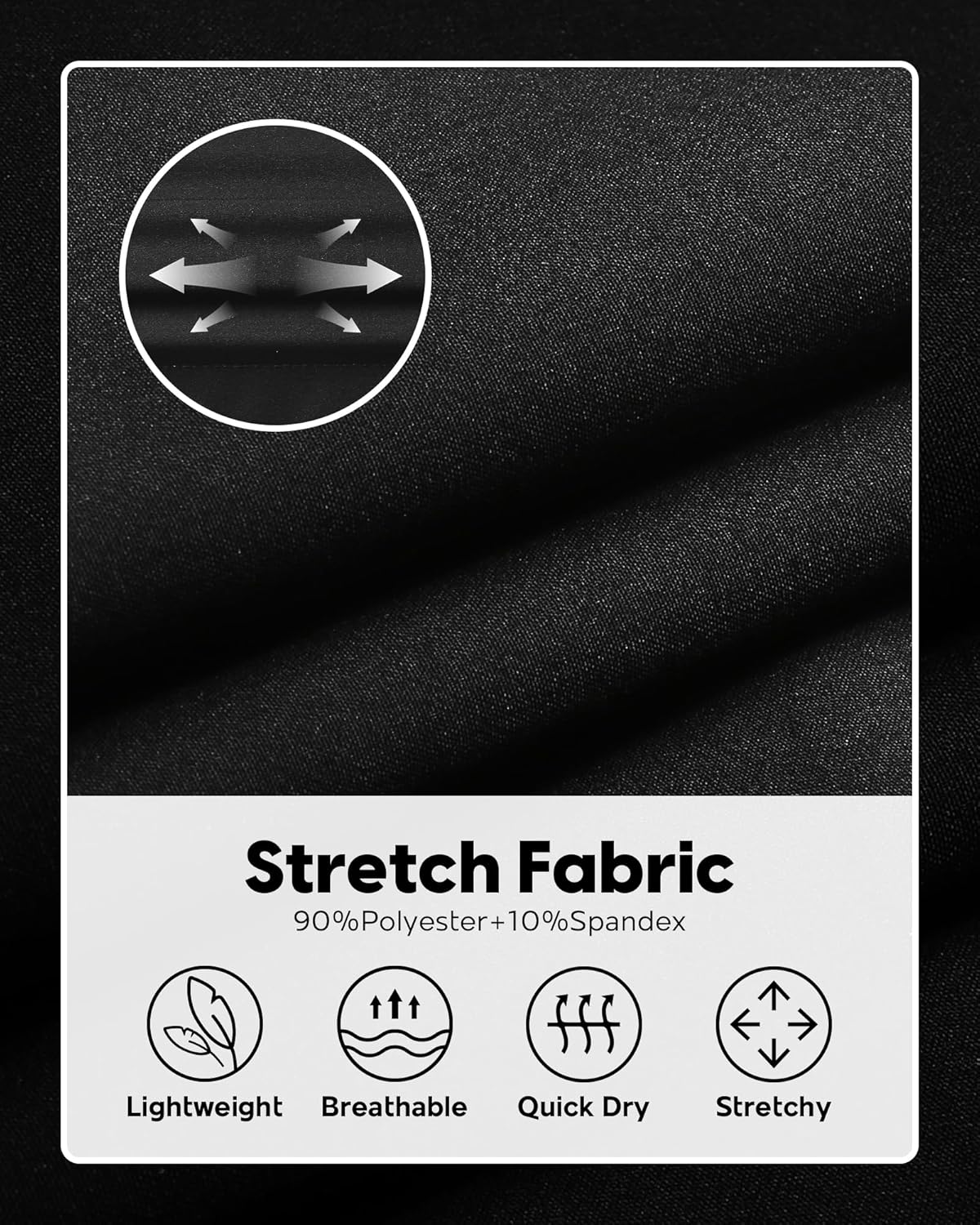 maamgic Men's 5/7 Inch Casual Classic Fit Shorts with Multi-Pocket Quick Dry Sports Shorts - Image 4