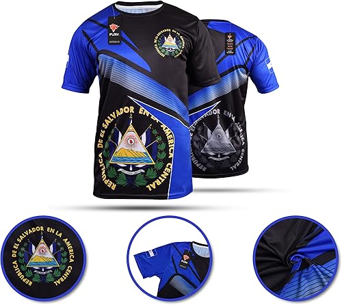 Miniatura 5 de Fury El Salvador Camiseta de Fútbol de El Salvador Jersey El Salvador Camiseta HombreMujerUnisexHombres
