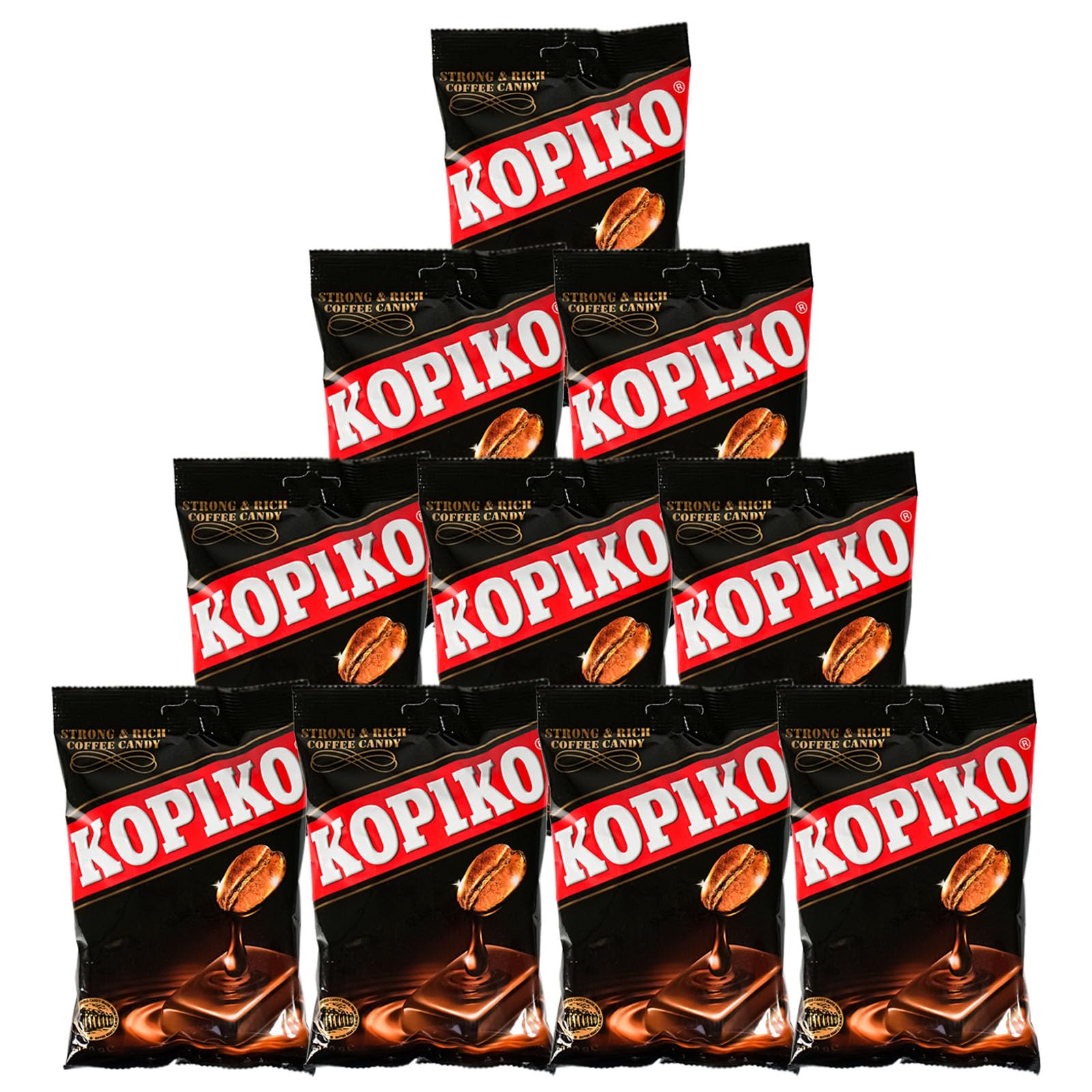 10er Pack (10x120g) Kopiko Kaffee Bonbons + 2 Papa Vo Chopsticks
