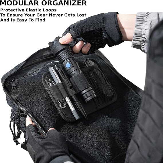 Tactical Bag Insert Panel Organizer, Modular Backpack Insert Organizer