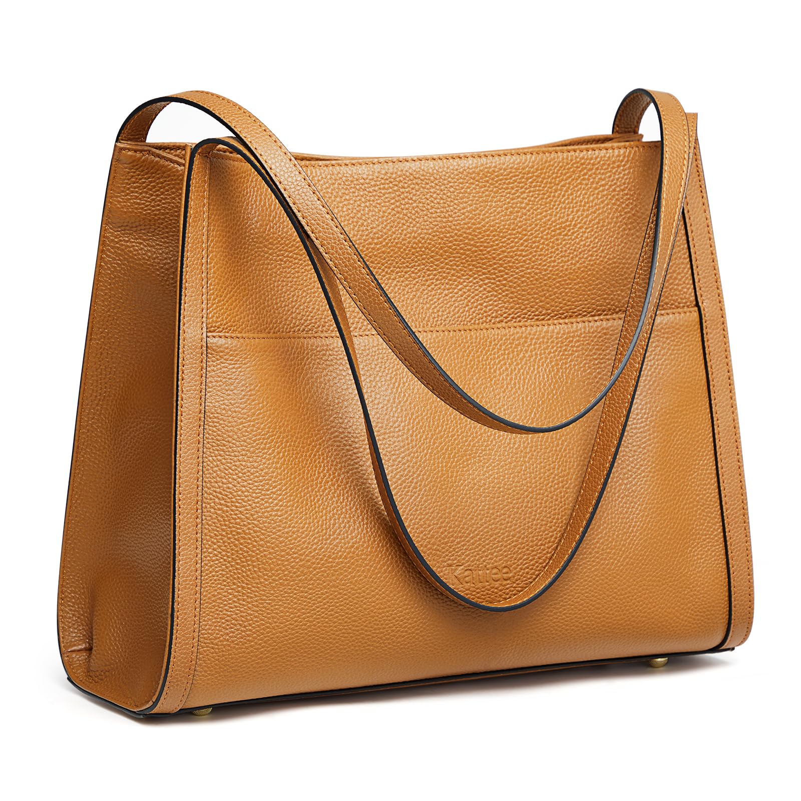 Kattee Leather Tote Bags for Women, Soft Leather Shoulder Purses and Handbags