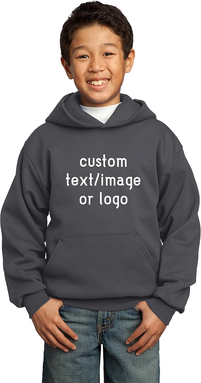 INK STITCH Youth Design Your Own Hooded Custom Hoodie Sweatshirts -26 Colors