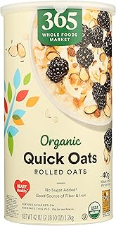 365 by Whole Foods Market, Oats Quick Canister Organic, 42 Ounce