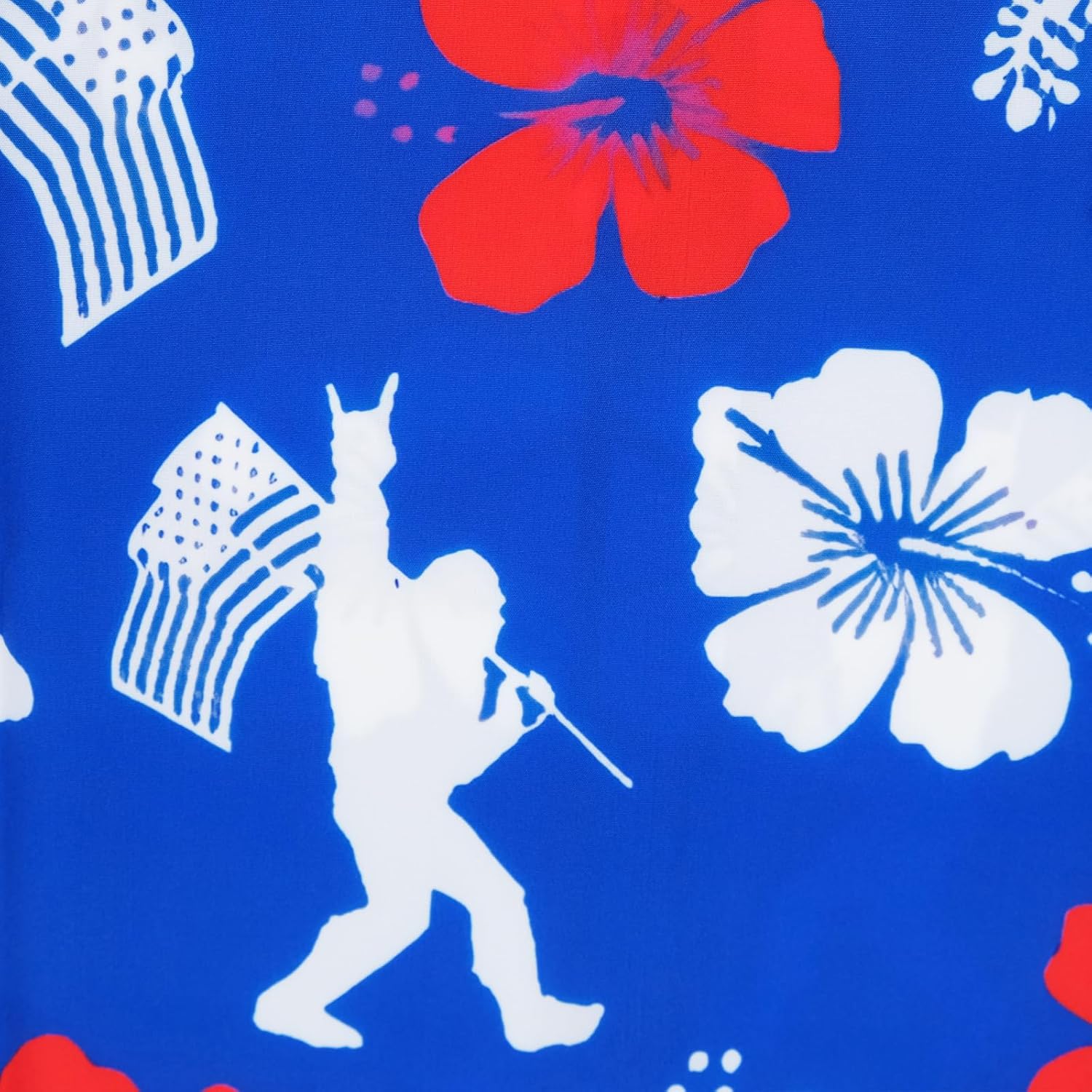 Mens Hawaiian Shirt Funny Holidays Vacation Party Button Down Short Sleeve Shirts - Image 4