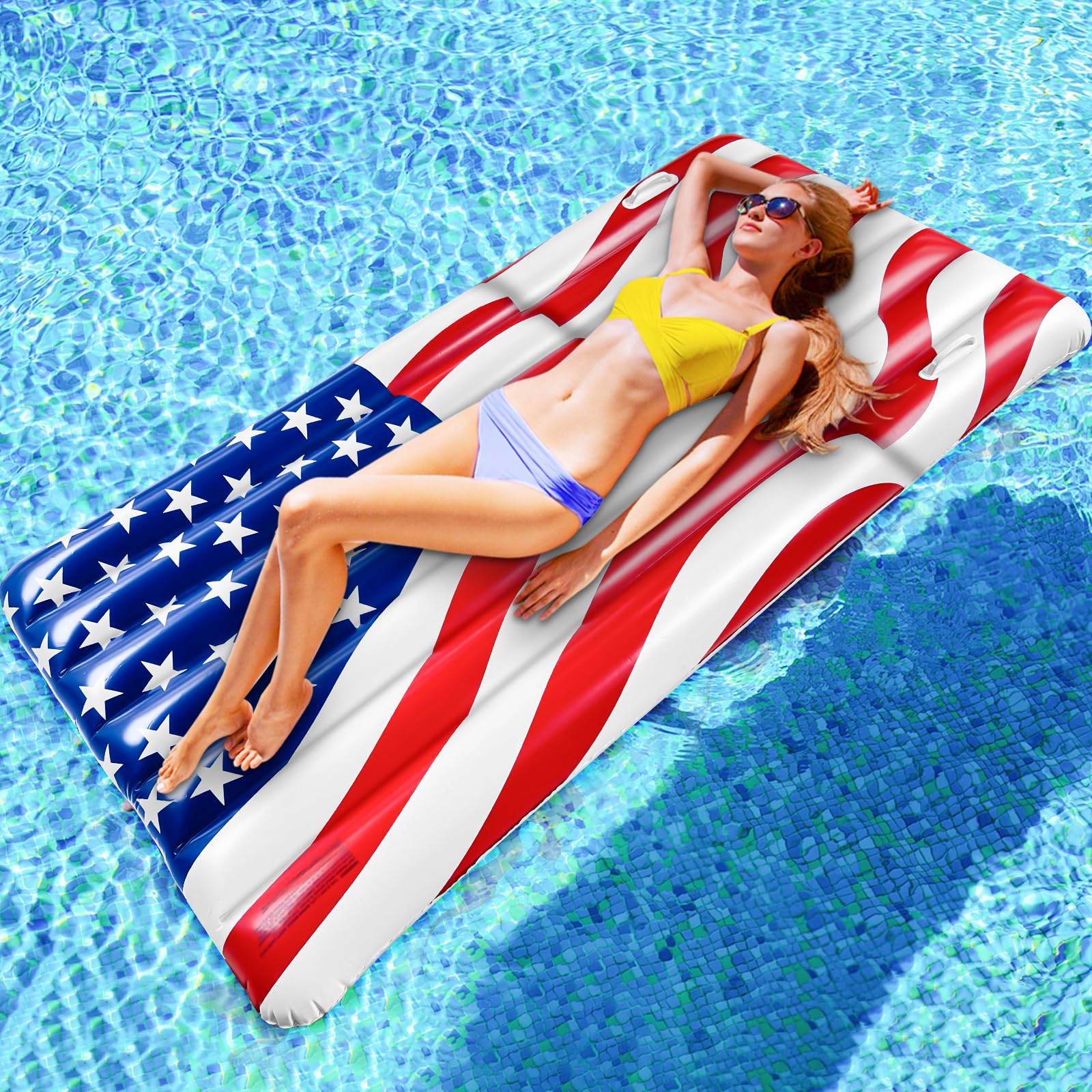 Photo 1 of **See Clerk Notes**TURNMEON 72" American Flag Inflatable Pool Raft