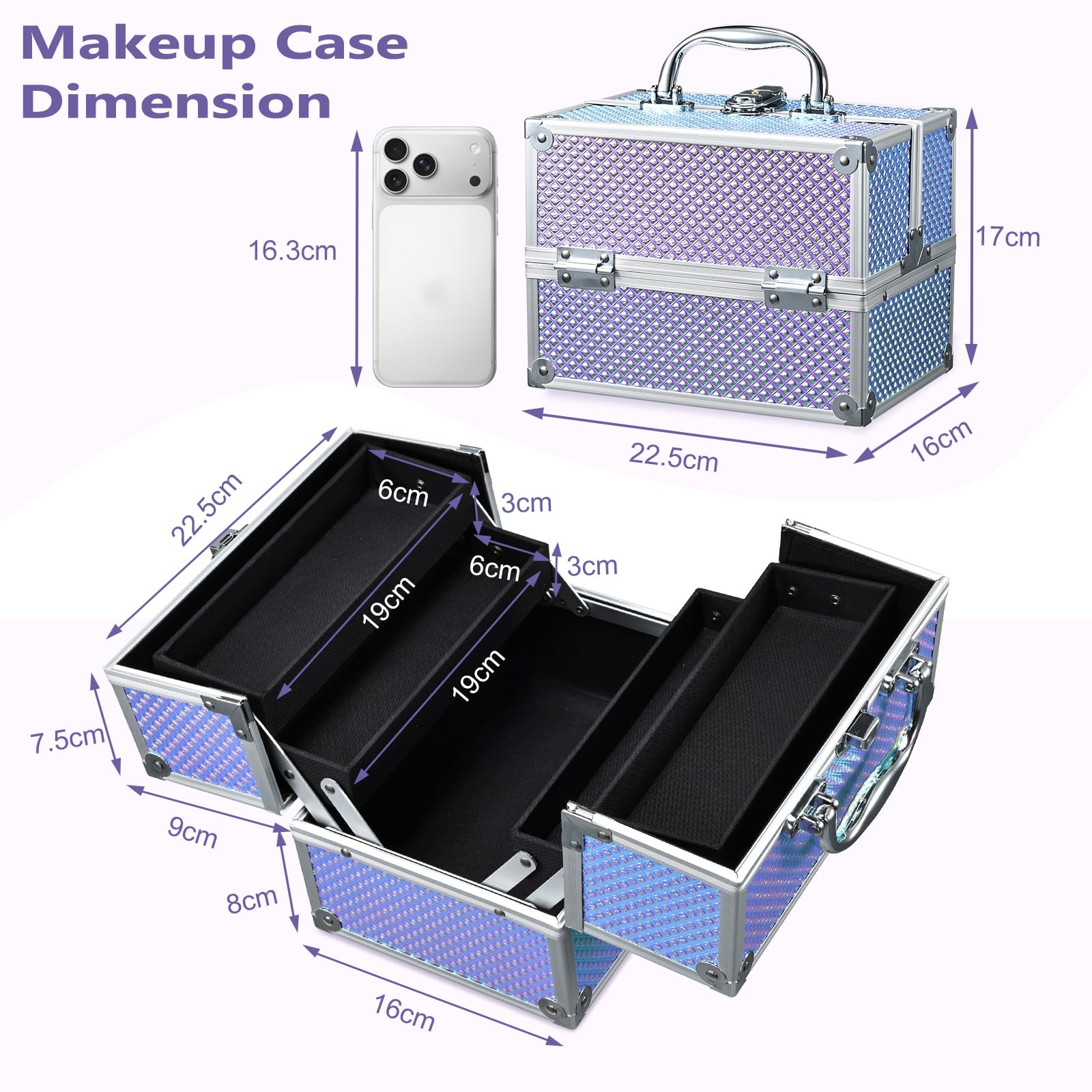 Beauty case per trucchi, organizer per trucchi