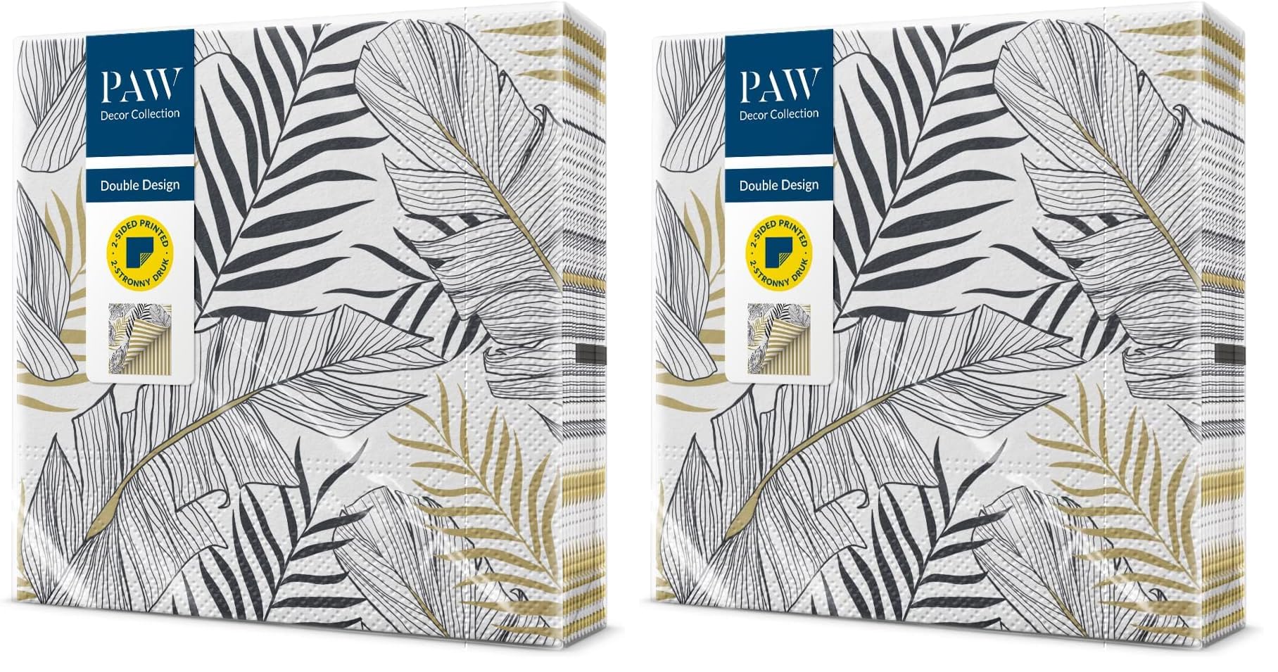 PAW - Servilletas Papel 3 Capas (33 x 33 cm) I 20 Unidades I Diseño de Naturaleza I Servilletas Papel Decoradas para Cumpleaños, Fiesta, Decoupage I Color: Powder Garden — view 66