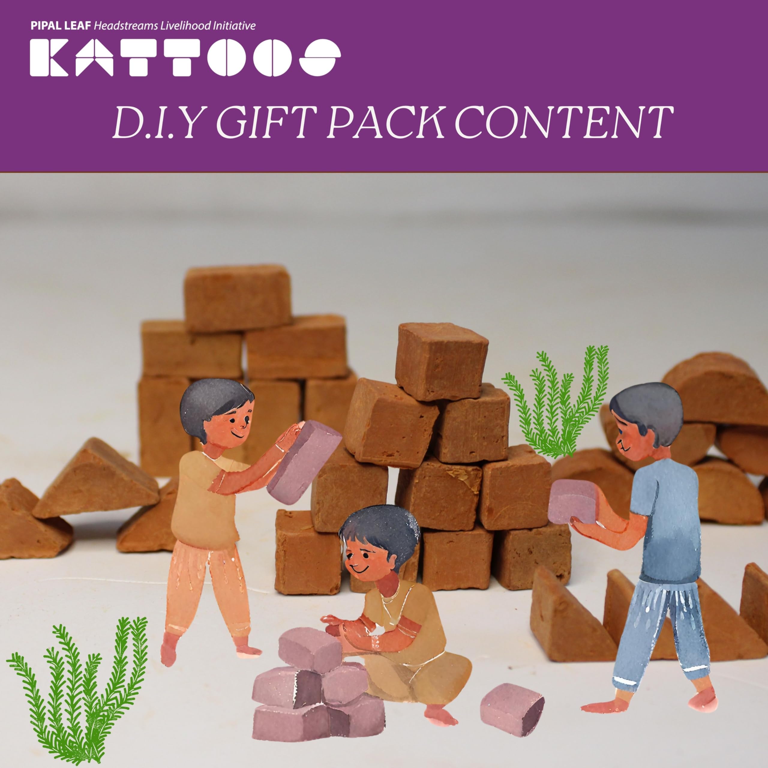 Kattoos Deluxe D.I.Y. Gift Pack - Miniature Terracotta Bricks (Reddish Brown Bricks) (Deluxe Gift Pack (276 Bricks)) (Deluxe Gift Pack (276 Bricks)) - Image 6 thumbnail