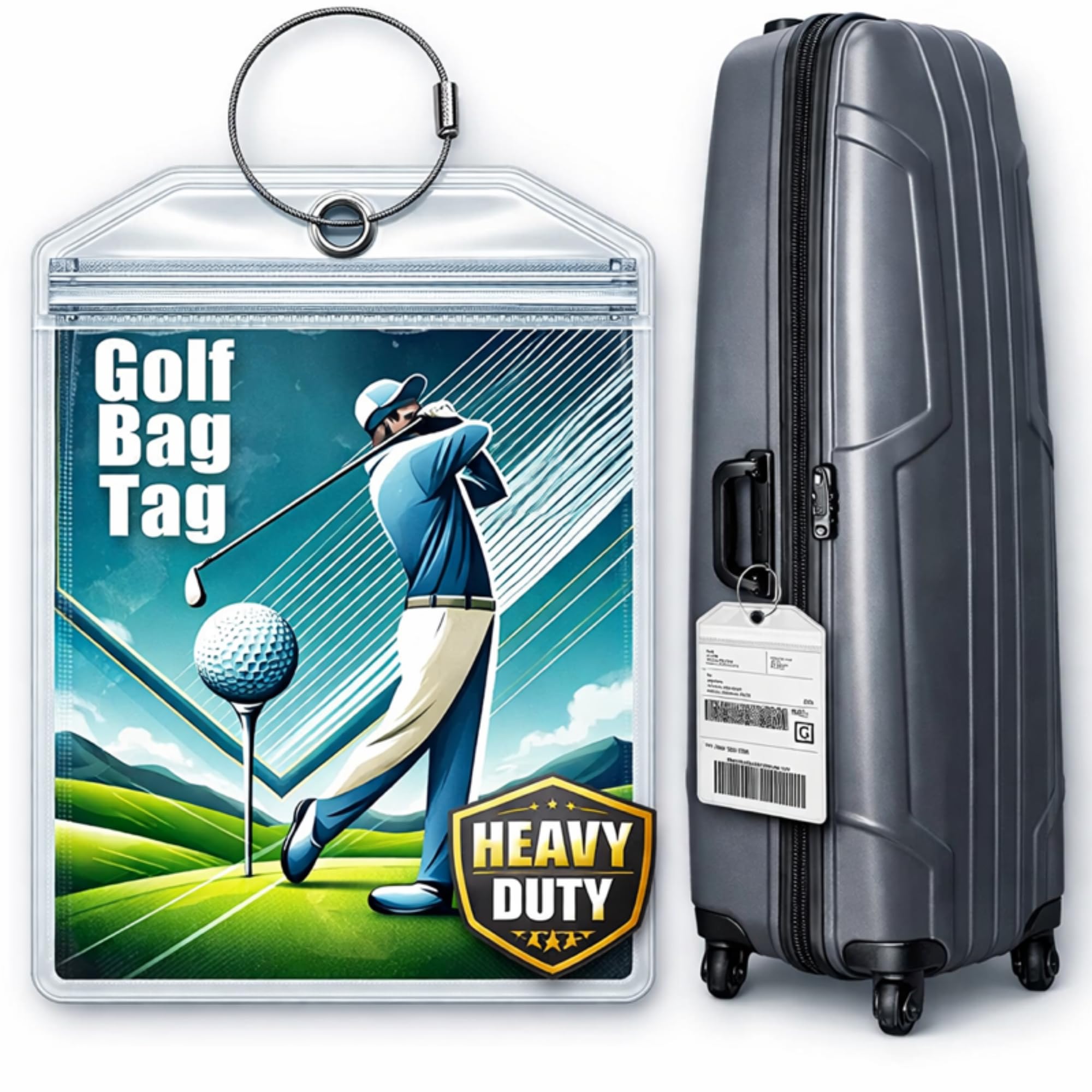 ECO BAG w/ SPECIAL PHOTO TAG カズハ Amazon.com | Golf Bag Luggage Tag - Extra Large 9