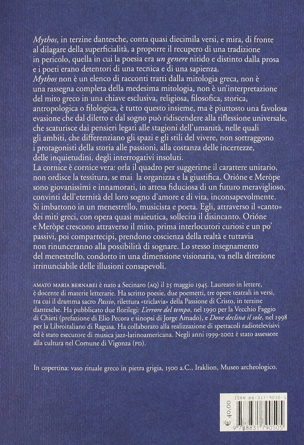 Mythos. Poema epico-drammatico