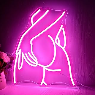 Pretty Ladies Body Neon Sign, Woman Body Neon Light,Lady Buttocks Neon S...