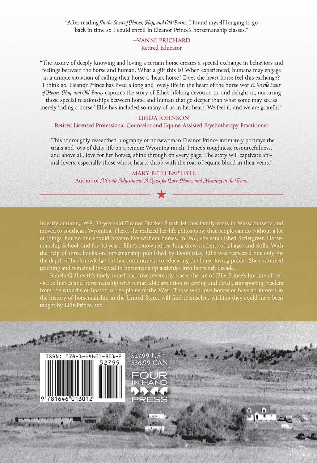 In the Scent of Horses, Hay, and Old Barns: The Story of Eleanor Prince, Intrepid American Horsemanship Educator
