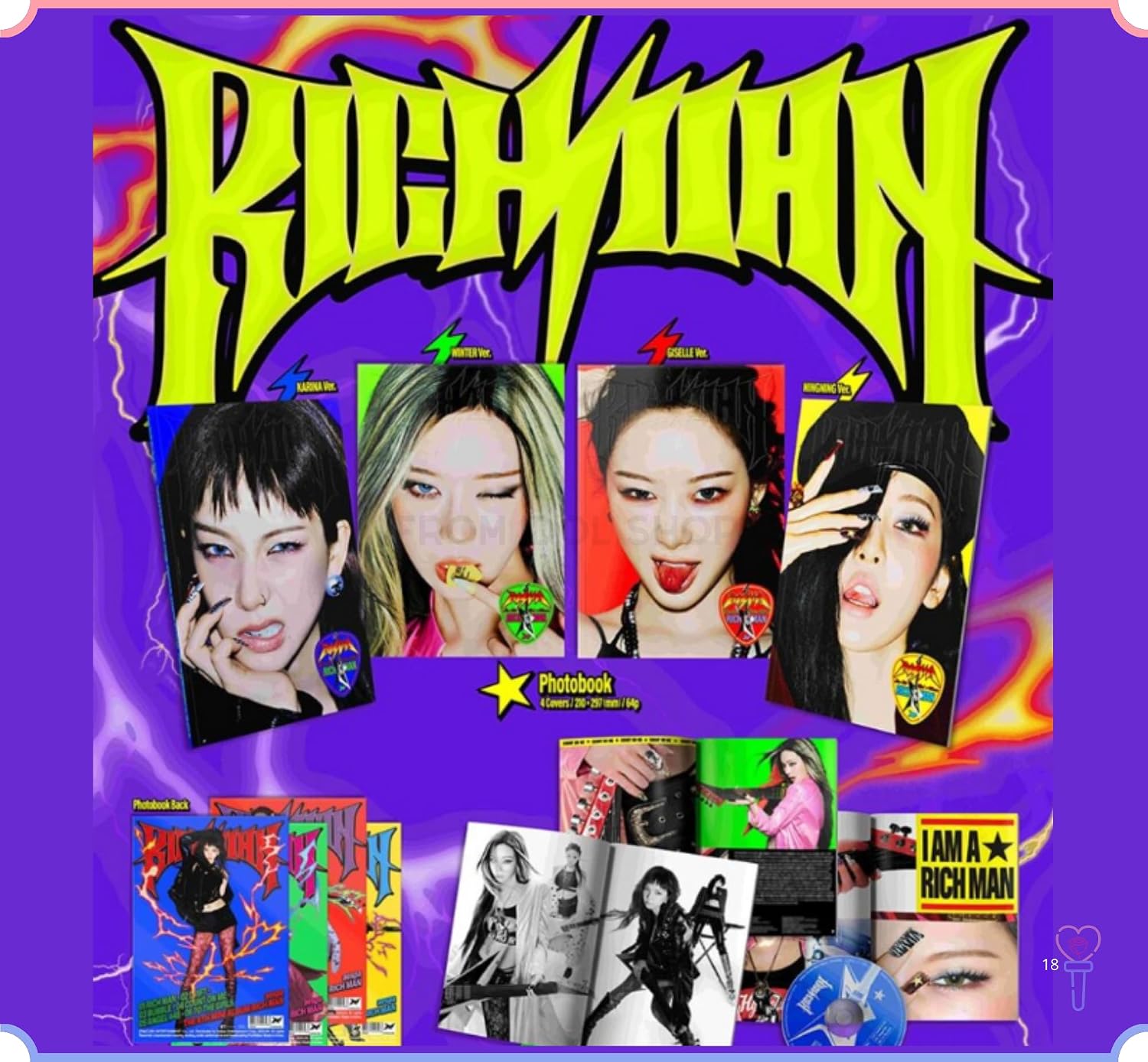 aespa RICH MAN 6th Mini Album (ENERGY - KARINA Ver.)