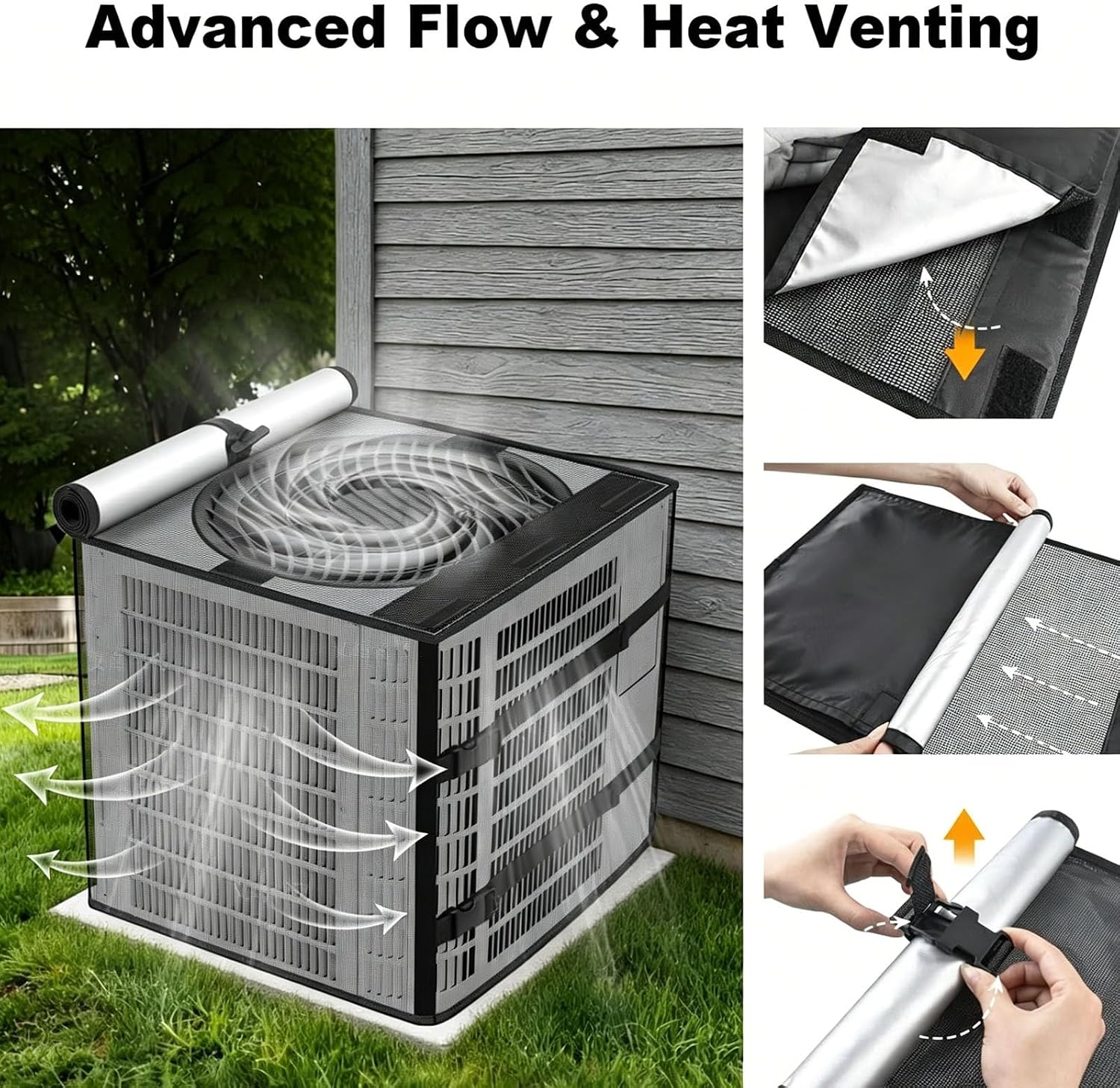 Weatherproof Cover for Outdoor Systems with Ventilated Design, D