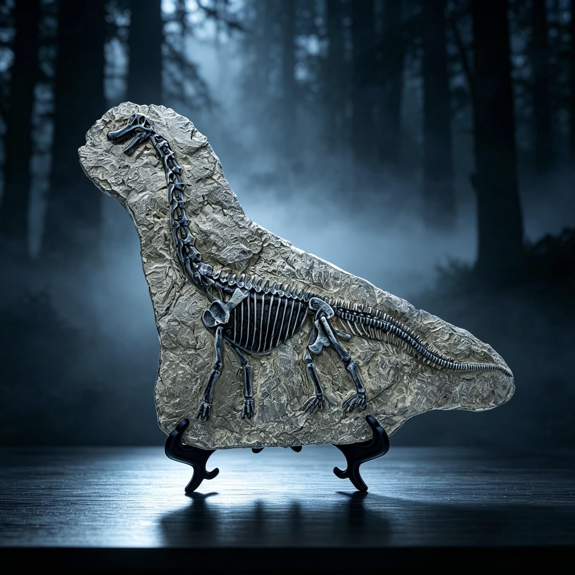 XINDAM Żywica brachiozaur dinozaur skamieniała statuetka model symulowany szkielet dom biuro ekspozycja dekoracyjne pudełko rzemiosło dekoracja (Styl 7)