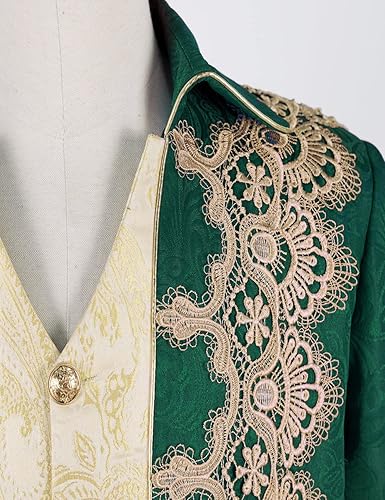 Miniatura 4 de Crubelon Chaqueta medieval steampunk para hombre, estilo gótico, victoriano, uniforme