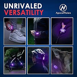 LED Safety Light (2 Pack) - Clip On Strobe/Running Lights for Runners, Dog, Bike, Walking, Boat, Kayak, Stroller and More - High Visibility Accessories for Your Reflective Gear, Bicycle